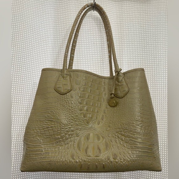 BRAHIMN handbag shoulder bag corcodile embossed good condition - Picture 11 of 16